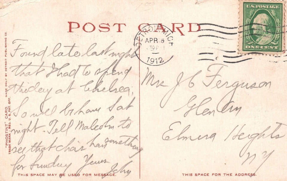 Vintage Postcard 1912 Griswold Street Buildings Detroit Michigan ...