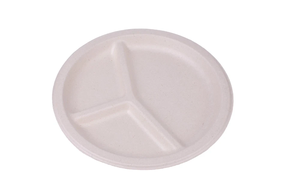 Bamboo biodegradable disposable plates 50 pack Any Occasion Daily usage - Image 3 of 4
