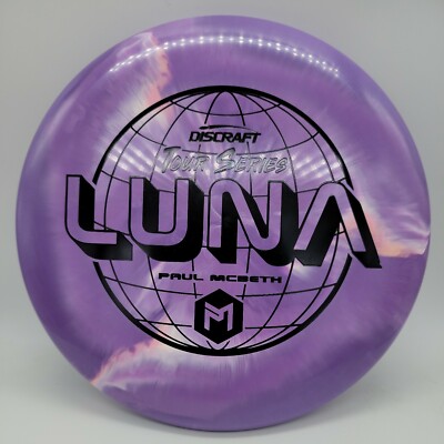 Discraft 2022 Paul McBeth Tour Series ESP Luna Purple Pink/Black Stamp 