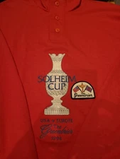 PING Greenbrier Resort Hotel 94 Solheim Golf 3 Button Large Pullover 