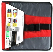 Mead Five Star 2" Zipper Binder Gray Red Black 580 Sheet Capacity Built Strong