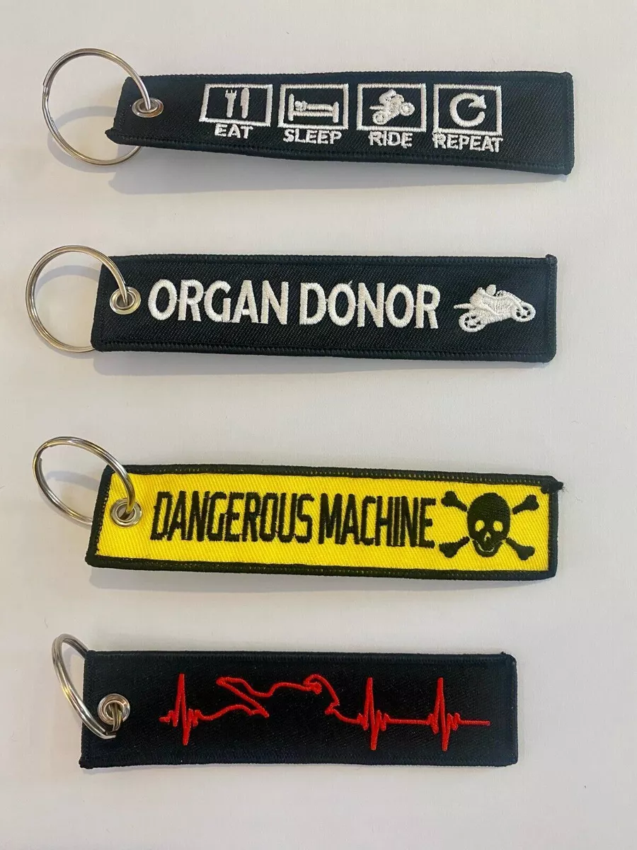 Funny motorcycle best sale keychain