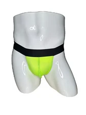 men's thong jockstrap underwear neon green colorful one size