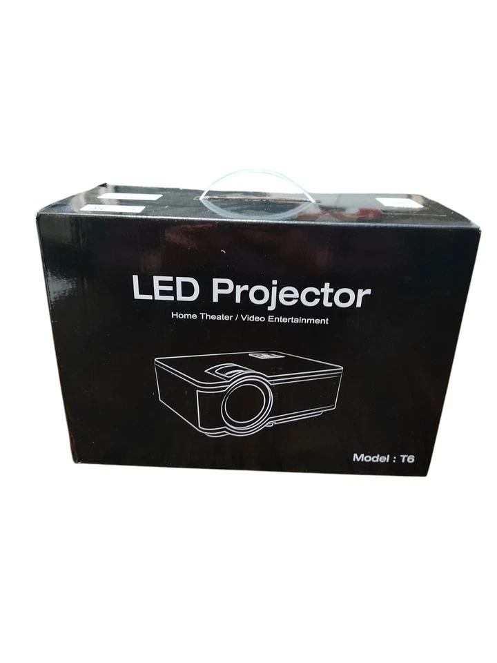 Groview T6 Projector Full HDTV 1080P HDMI USB Audio Mini Jack Bluetooth 5:1 - Image 2 of 4