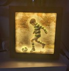 Celtic FC Lightbox With On/Switch, USB Powered. Glasgow Celtic 9x9 Inch Framed