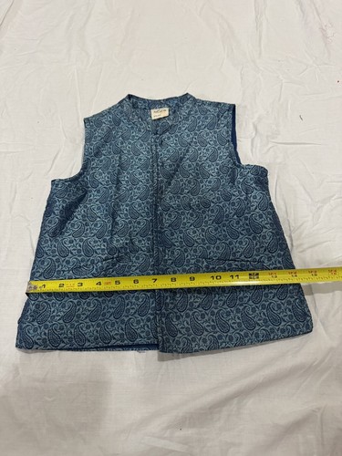 Utsa Kids Boys Blue Print Design Indian/Pakistani Vest Size 9/10 - Picture 6 of 9