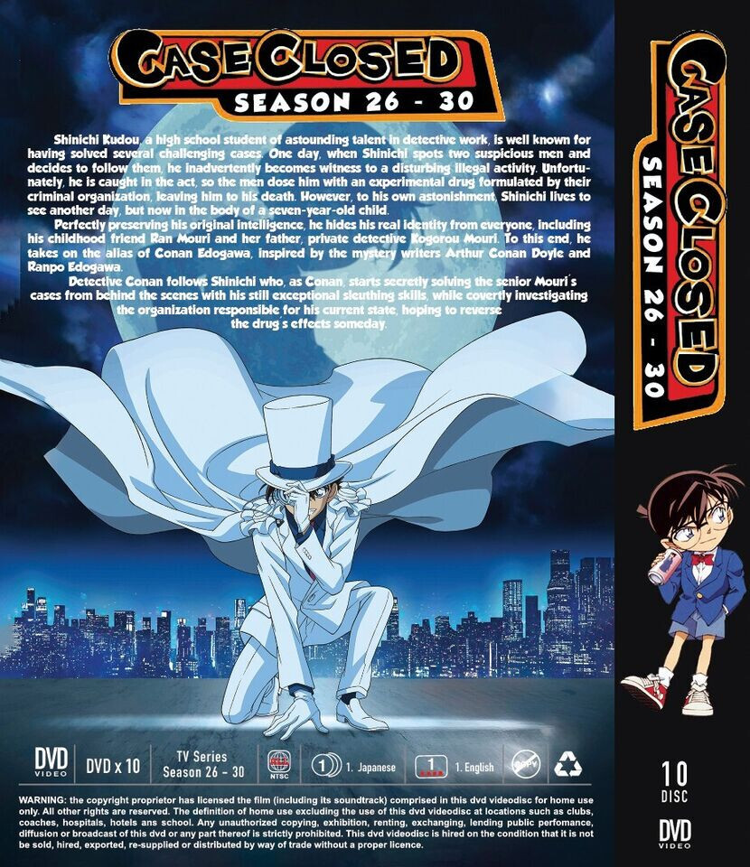 Detective Conan: Case Closed Season 26-30 Anime DVD English