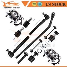 Front Ball Joint Steering Tie Rod End Wheel Bearning Hub For 07-16 Jeep Wrangler