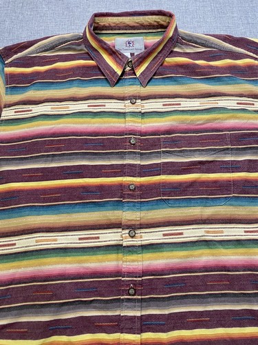 Vintage The Territory Ahead Mens XXLT 2XLT Southwestern Aztec Western Shirt - Picture 5 of 7
