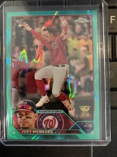 JOEY MENESES 2023 TOPPS CHROME AQUA LAVA REFRACTOR RC #/199 FREE SHIP #60