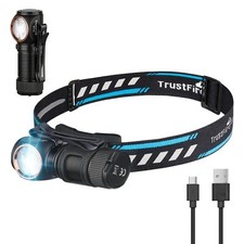 TrustFire MT15 - Torcia frontale a LED, 1000 lumen, ricaricabile, 150 m, portata