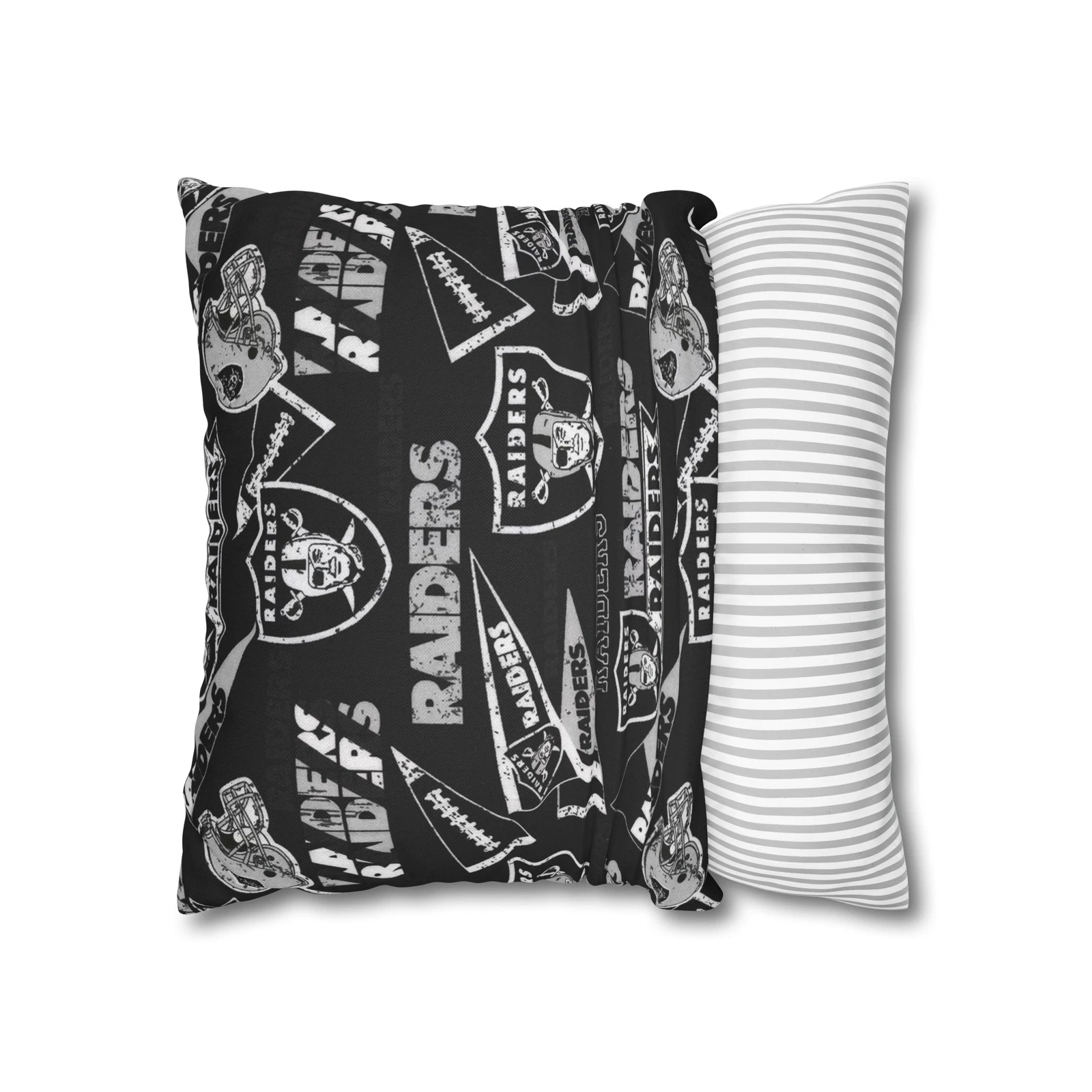 Las Vegas Raiders Spun Square Throw Pillow