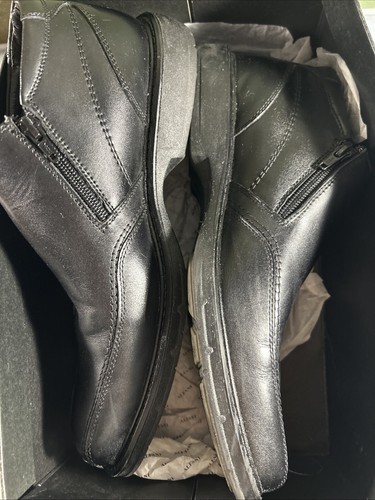 Alfani Mens Black Leather Upper And Lining Manmade Sole Size 10 M - Picture 2 of 7