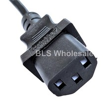 Electrical UL 3 Prong Computer PC Power Cord 6ft Grounded AC Electric Wire Cable