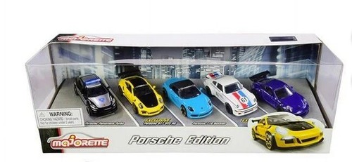 Majorette Toy Cars Porsche Edition Model 5-Car Set New