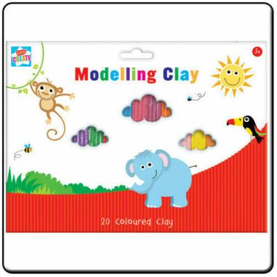 Different Colours Pack of Modelling Clay Plastercine x 20 Strips