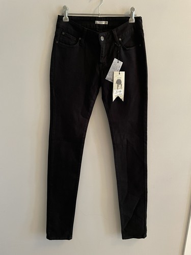 NWT Grab Denim Womens Size 8 Black Straight Leg Denim Jeans Cotton Elastane