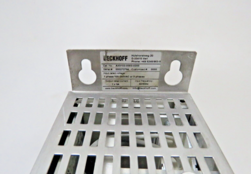 Beckoff AX5103-0000-0200 Servoazionamento digitale compatto modulo 1 asse 100480VAC - Foto 6 di 10