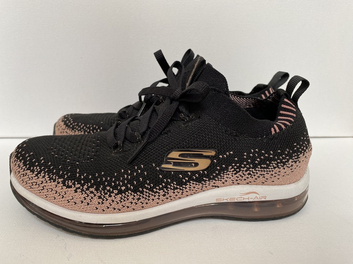 skechers air element black rose gold