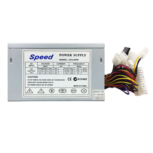 SPEED ATX-550W Desktop Computer PSU for Intel AMD PC Power Supply (550Watt) - Picture 2 of 3