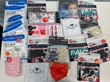 20 Packages Of Adult Face masks NEW Mix variety See pics Packaging Vary