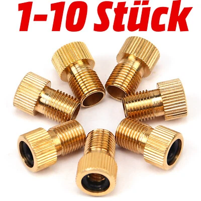 NEUNX FAHRRADVENTILADAPTER SET 10 Fahrrad Ventil Adapter Ventiladapter von SV DV BV auf KFZ Autoventil AV Pumpe