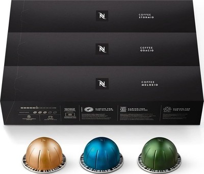 Nespresso Capsules Vertuo, Variety Pack, Medium and Dark Roast Coffee, 30 Count 