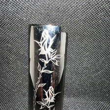 Stainless Steel Lighter Cover. Stem Roses Design Etched On Both Side Sides
