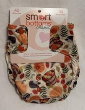 Smart Bottoms Organic Cotton 10-35 Lbs All-in-one Cloth Diaper. New Best Gift.