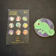 Loungefly Disney Pin Badge Princess Animal Stained Glass Pascal Tangled 