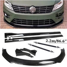 For Volkswagen Passa Front Bumper Lip Body Kit Spoiler Side Skirt Rear Lip Gloss