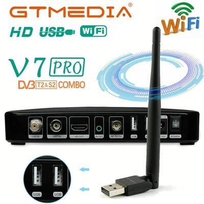 Digital Satelliten TV Receiver DVB-T/T2 Terrestrischer Box HDMI mit USB aufnahme