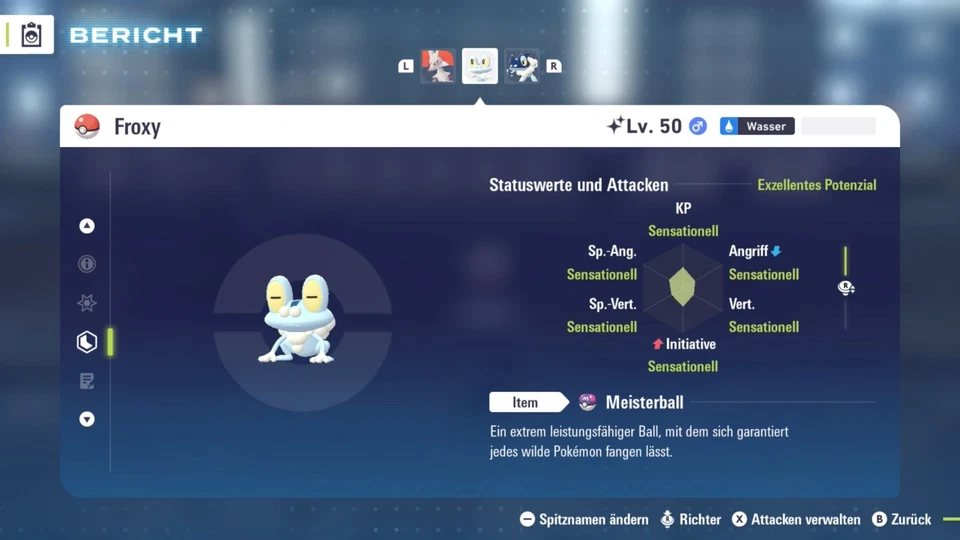 NINTENDO Shiny Froxy - 6IV/DV - Pokemon Legenden ZA - Legends ZA