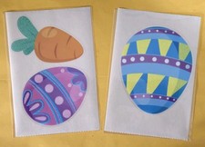 Easter Window Clings/ Glitter, Lot Of 2 Sheets