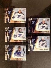 Lot of 5 - 2002-03 Pacific Quest For the Cup ST. LOUIS BLUES / Demitra, Tkachuk+