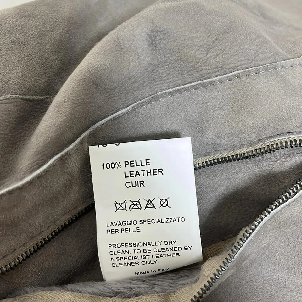 Auténtico abrigo para mujer DROMe - gris oscuro Foto 4 de 4