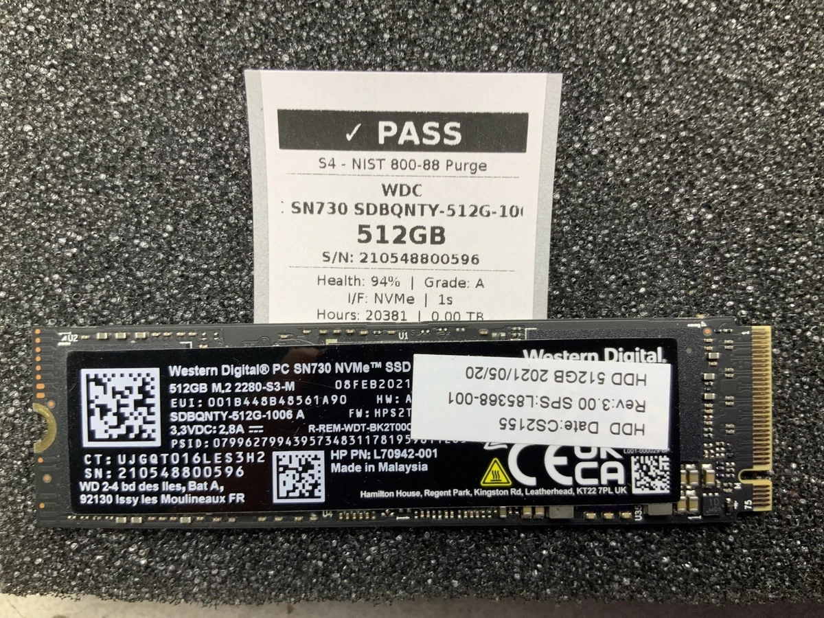 Western Digital M.2 Interface 512 GB Solid State Drives for sale