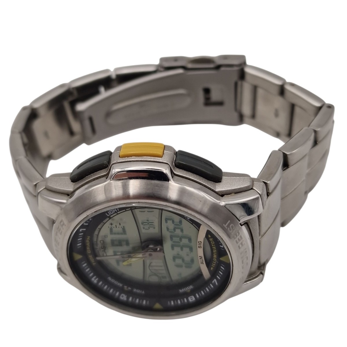 Casio AQF-100 Thermometer Tide Graph Moon Phase Analog Digital 