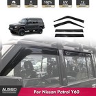 AUSGO Luxury Weather Shields for Patrol Y60 GQ Auto Mirror 1988-1997
