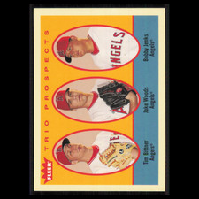 Tim Bittner/Jake Woods/Bobby Jenks Rookie #301 2005 Fleer Tradition Angels Card. rookie card picture
