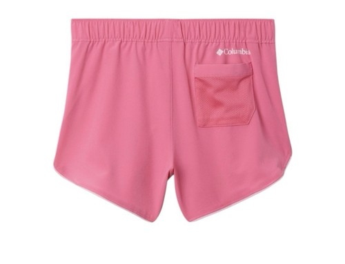 Columbia Girl's Pink Solid Elastic Hike Shorts Size Large - Picture 2 of 2