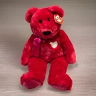 Vintage Large Valentina TY Beanie Buddies Beanie Baby Valentine's Bear 2001