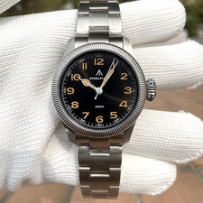 39MM STEELFLIER Diver Orologio Quarzo Uomo 200M Impermeabile Inox Luminoso NUOVO