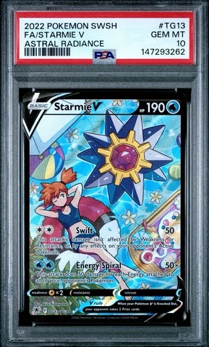 Starmie V TG13/TG30 2022 Astral Radiance Trainer Gallery Misty - PSA 10