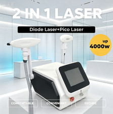 Mecavie 2IN1 4000W Diode Pico Laser Hair  Tattoo Removal Salon Machine