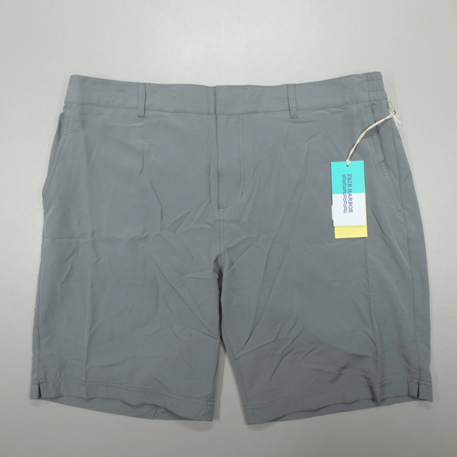 Fair Harbor Men's 9" Size 38 Midway Shorts Grey Stretch Lightweight