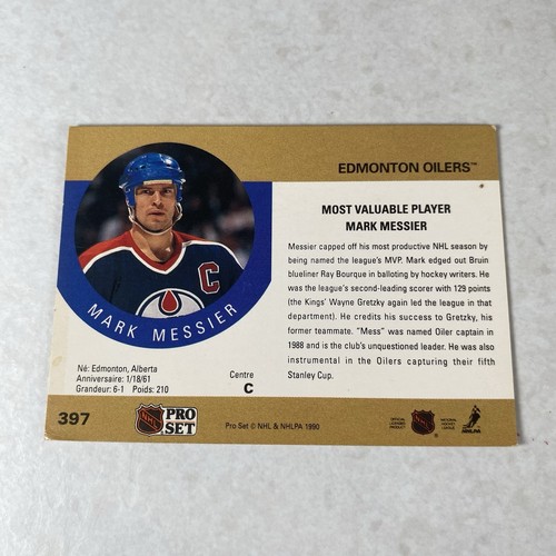 Lot of 5 1990-91 Mark Messier Hockey Trading Cards Score Upper Deck Pro Set - Picture 6 of 7