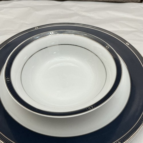 Five Piece Vintage Delta Airlines First Class Dinner Set By AMCO Plates/ Bowls - Picture 7 of 10