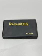 Vintage Dominoes By Cardinal Original Gray Case Set Of 28 Dominoes