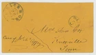 Mr Fancy Cancel CSA STAMPLESS COVER RICHMOND VA 1861 CDS PAID OVER 5 IN A CIRCLE